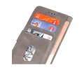 Hoesje Geschikt voor iPhone 12 Mini - Kaarthouder Book Case Telefoonhoesje - Grijs