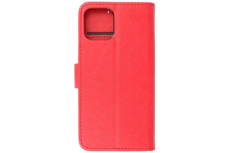 iPhone 12 Pro Max Hoesje Kaarthouder Book Case Telefoonhoesje Rood