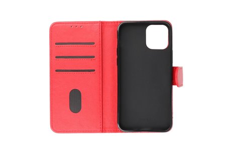 iPhone 12 Pro Max Hoesje Kaarthouder Book Case Telefoonhoesje Rood