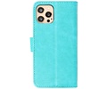 BAOHU Hoesje Geschikt voor iPhone 12 Pro Max - Kaarthouder Book Case Telefoonhoesje - Groen