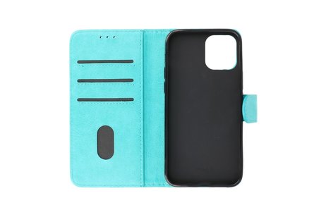 BAOHU Hoesje Geschikt voor iPhone 12 Pro Max - Kaarthouder Book Case Telefoonhoesje - Groen