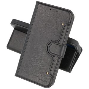 KAIYUE - Luxe Portemonnee Hoesje - Pasjeshouder Telefoonhoesje - Wallet Case - Geschikt voor iPhone 12 mini - Zwart