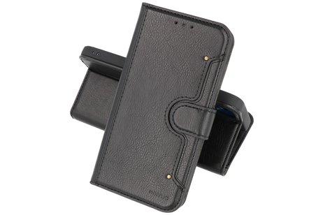 KAIYUE - Luxe Portemonnee Hoesje - Pasjeshouder Telefoonhoesje - Wallet Case - Geschikt voor iPhone 12 mini - Zwart