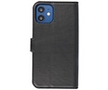 KAIYUE - Luxe Portemonnee Hoesje - Pasjeshouder Telefoonhoesje - Wallet Case - Geschikt voor iPhone 12 mini - Zwart