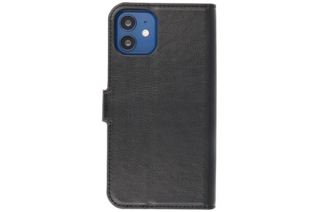 KAIYUE - Luxe Portemonnee Hoesje - Pasjeshouder Telefoonhoesje - Wallet Case - Geschikt voor iPhone 12 mini - Zwart