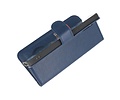 BAOHU KAIYUE - Luxe Portemonnee Hoesje - Pasjeshouder Telefoonhoesje - Wallet Case - Geschikt voor iPhone 12 mini - Navy