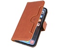 KAIYUE - Luxe Portemonnee Hoesje - Pasjeshouder Telefoonhoesje - Wallet Case - Geschikt voor iPhone 12 mini - Bruin