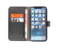 KAIYUE - Luxe Portemonnee Hoesje - Pasjeshouder Telefoonhoesje - Wallet Case - Geschikt voor iPhone 12 - iPhone 12 Pro - Zwart