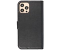 KAIYUE - Luxe Portemonnee Hoesje - Pasjeshouder Telefoonhoesje - Wallet Case - Geschikt voor iPhone 12 - iPhone 12 Pro - Zwart