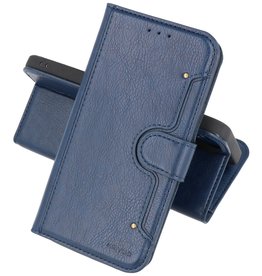 BAOHU KAIYUE - Luxe Portemonnee Hoesje iPhone 12 -12 Pro - Navy