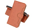 KAIYUE - Luxe Portemonnee Hoesje - Pasjeshouder Telefoonhoesje - Wallet Case - Geschikt voor iPhone 12 - iPhone 12 Pro - Bruin