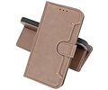 KAIYUE - Luxe Portemonnee Hoesje - Pasjeshouder Telefoonhoesje - Wallet Case - Geschikt voor Samsung Galaxy S10 Lite - Grijs