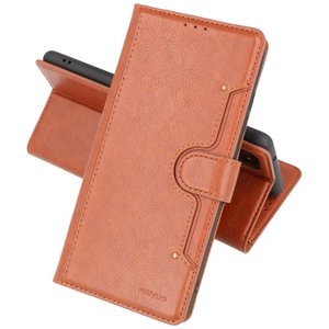 KAIYUE - Luxe Portemonnee Hoesje - Pasjeshouder Telefoonhoesje - Wallet Case - Geschikt voor Samsung Galaxy S20 FE - Bruin