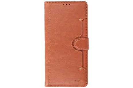 KAIYUE - Luxe Portemonnee Hoesje - Pasjeshouder Telefoonhoesje - Wallet Case - Geschikt voor Samsung Galaxy S20 FE - Bruin