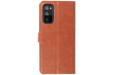 KAIYUE - Luxe Portemonnee Hoesje - Pasjeshouder Telefoonhoesje - Wallet Case - Geschikt voor Samsung Galaxy S20 FE - Bruin