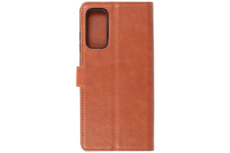 KAIYUE - Luxe Portemonnee Hoesje - Pasjeshouder Telefoonhoesje - Wallet Case - Geschikt voor Samsung Galaxy S20 FE - Bruin