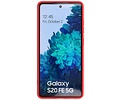 BAOHU Hoesje Geschikt voor de Samsung Galaxy S20 FE - Fashion Color Backcover Telefoonhoesje - Rood