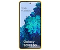 BAOHU Hoesje Geschikt voor de Samsung Galaxy S20 FE - Fashion Color Backcover Telefoonhoesje - Geel