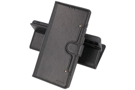 KAIYUE - Luxe Portemonnee Hoesje - Pasjeshouder Telefoonhoesje - Wallet Case - Geschikt voor Samsung Galaxy S21 - Zwart