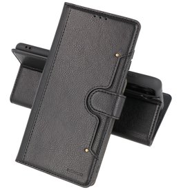 BAOHU Luxe Portemonnee Hoesje Pasjeshouder Telefoonhoesje Samsung Galaxy S21 Plus - Zwart