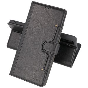 BAOHU KAIYUE - Luxe Portemonnee Hoesje - Pasjeshouder Telefoonhoesje - Wallet Case - Geschikt voor Samsung Galaxy S21 Plus - Zwart