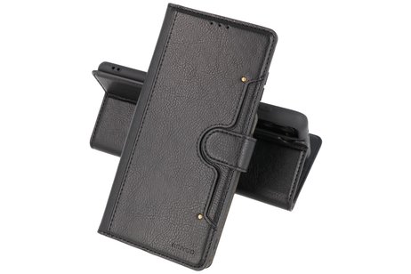 BAOHU KAIYUE - Luxe Portemonnee Hoesje - Pasjeshouder Telefoonhoesje - Wallet Case - Geschikt voor Samsung Galaxy S21 Plus - Zwart