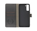 BAOHU KAIYUE - Luxe Portemonnee Hoesje - Pasjeshouder Telefoonhoesje - Wallet Case - Geschikt voor Samsung Galaxy S21 Plus - Zwart