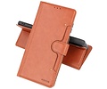 KAIYUE - Luxe Portemonnee Hoesje - Pasjeshouder Telefoonhoesje - Wallet Case - Geschikt voor Samsung Galaxy S21 Plus - Bruin