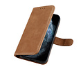 BAOHU Klassiek Design - Echt Lederen Hoesje - Book Case Portemonnee Telefoonhoesje - Geschikt voor iPhone 12 Mini - Cognac