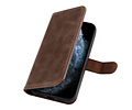 BAOHU Klassiek Design - Echt Lederen Hoesje - Book Case Portemonnee Telefoonhoesje - Geschikt voor iPhone 12 Mini - Mocca
