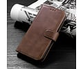 BAOHU Klassiek Design - Echt Lederen Hoesje - Book Case Portemonnee Telefoonhoesje - Geschikt voor iPhone 12 Mini - Mocca