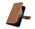 BAOHU Klassiek Design - Echt Lederen Hoesje - Book Case Portemonnee Telefoonhoesje - Geschikt voor iPhone 12 Pro Max - Cognac