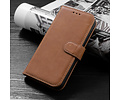 BAOHU Klassiek Design - Echt Lederen Hoesje - Book Case Portemonnee Telefoonhoesje - Geschikt voor iPhone 12 Pro Max - Cognac