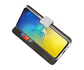 Booktype Telefoonhoesjes - Bookcase Hoesje - Wallet Case -  Geschikt voor Samsung Galaxy A90 - Wit
