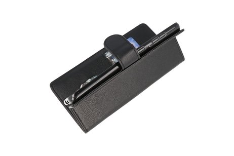 BAOHU Hoesje Geschikt voor de Samsung Galaxy S21 Plus - Kaarthouder Book Case Telefoonhoesje - Zwart