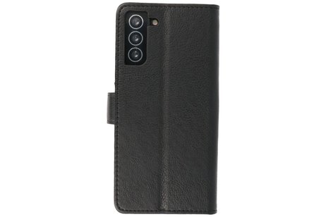 BAOHU Hoesje Geschikt voor de Samsung Galaxy S21 Plus - Kaarthouder Book Case Telefoonhoesje - Zwart