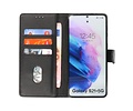 BAOHU Hoesje Geschikt voor de Samsung Galaxy S21 Plus - Kaarthouder Book Case Telefoonhoesje - Zwart