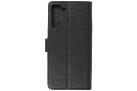 BAOHU Hoesje Geschikt voor de Samsung Galaxy S21 Plus - Kaarthouder Book Case Telefoonhoesje - Zwart