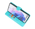 BAOHU Hoesje Geschikt voor de Samsung Galaxy S21 Plus - Kaarthouder Book Case Telefoonhoesje - Groen