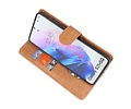 BAOHU Hoesje Geschikt voor de Samsung Galaxy S21 Plus - Kaarthouder Book Case Telefoonhoesje - Bruin