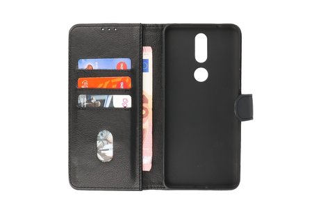 BAOHU Hoesje Geschikt voor de Nokia 2.4 - Kaarthouder Book Case Telefoonhoesje - Zwart