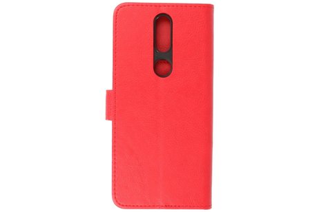 Hoesje Geschikt voor de Nokia 2.4 - Kaarthouder Book Case Telefoonhoesje - Rood