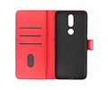 BAOHU Hoesje Geschikt voor de Nokia 2.4 - Kaarthouder Book Case Telefoonhoesje - Rood