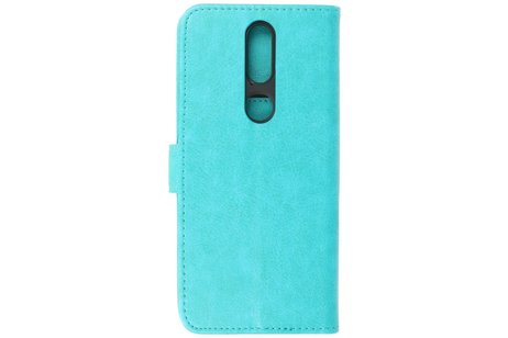 BAOHU Hoesje Geschikt voor de Nokia 2.4 - Kaarthouder Book Case Telefoonhoesje - Groen