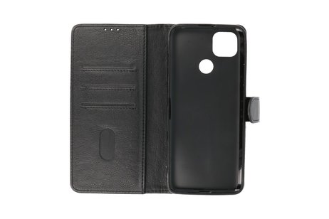 BAOHU Hoesje Geschikt voor de Motorola Moto G9 Power (2020) - Kaarthouder Book Case Telefoonhoesje - Zwart