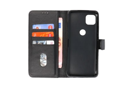 BAOHU Hoesje Geschikt voor Motorola Moto G 5G - Kaarthouder Book Case Telefoonhoesje - Zwart