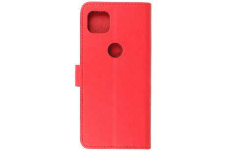 BAOHU Hoesje Geschikt voor Motorola Moto G 5G - Kaarthouder Book Case Telefoonhoesje - Rood