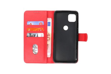 Hoesje Geschikt voor Motorola Moto G 5G - Kaarthouder Book Case Telefoonhoesje - Rood