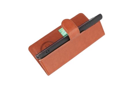 BAOHU KAIYUE - Luxe Portemonnee Hoesje - Pasjeshouder Telefoonhoesje - Wallet Case - Geschikt voor Samsung Galaxy S21 - Bruin