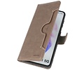 BAOHU KAIYUE - Luxe Portemonnee Hoesje - Pasjeshouder Telefoonhoesje - Wallet Case - Geschikt voor Samsung Galaxy S21 - Grijs
